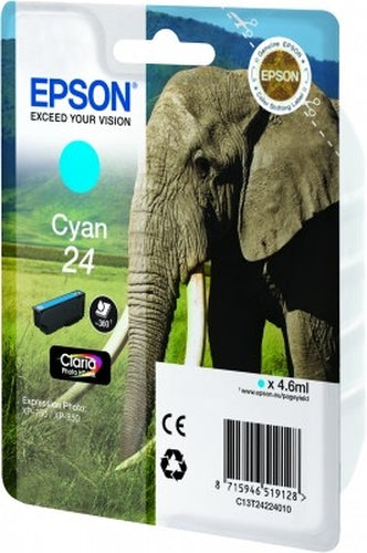 Cartouche d'origine Epson C13T24224010 / 24 - cyan