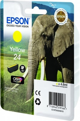 Cartouche d'origine Epson C13T24244010 / 24 - jaune
