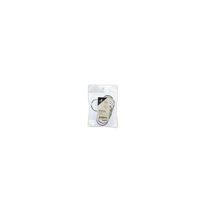 kangaro Anneau porte-clé, métal, diamètre: 32 mm, argent