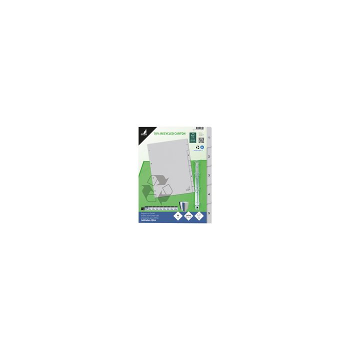 kangaro Intercalaire carton ECO, chiffres 1-5, 5 pièces