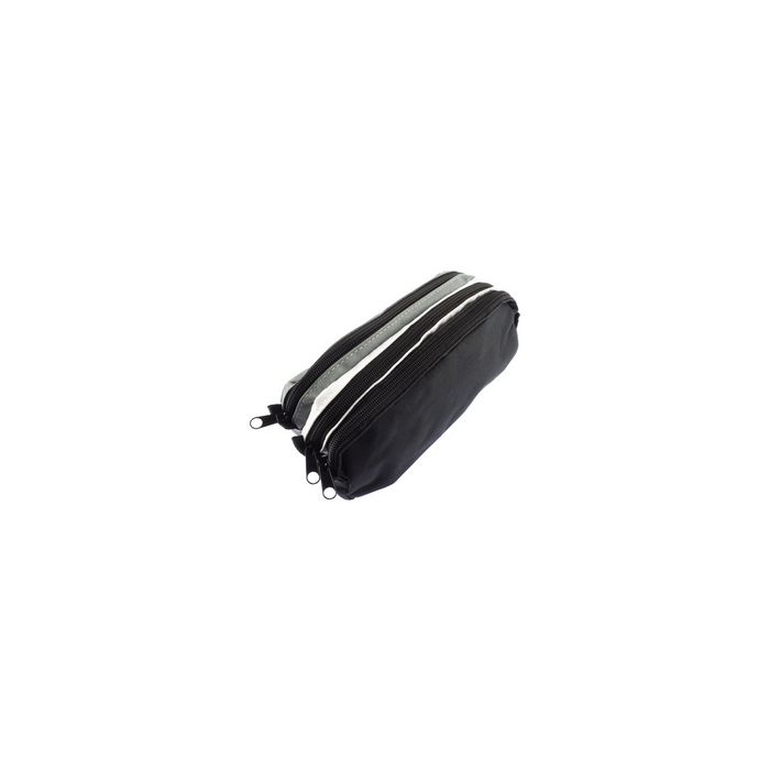 kangaro Trousse, 3 compartiments, gris/blanc/noir