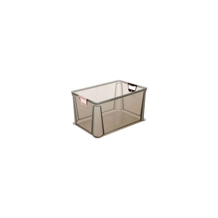 keeeper Boîte de rangement "luis", 64 L, gris translucide