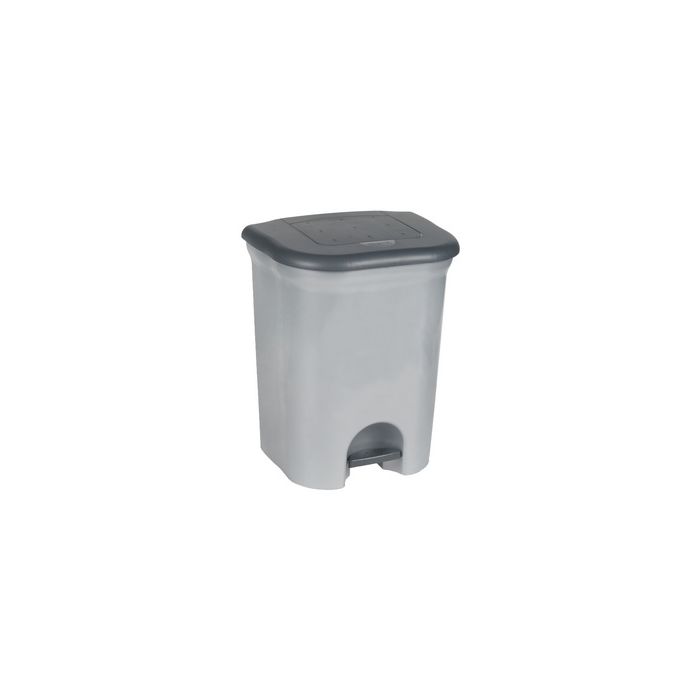 keeeper Poubelle à pédale "torge", 2x 11 litre, argent