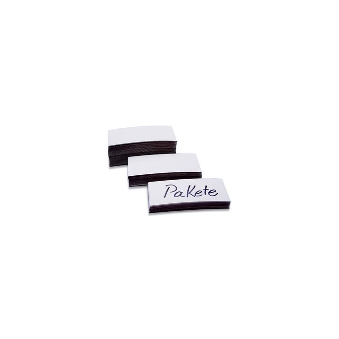 magnetoplan Etiquettes aimantées, 50 x 100 x 0,6 mm, blanc