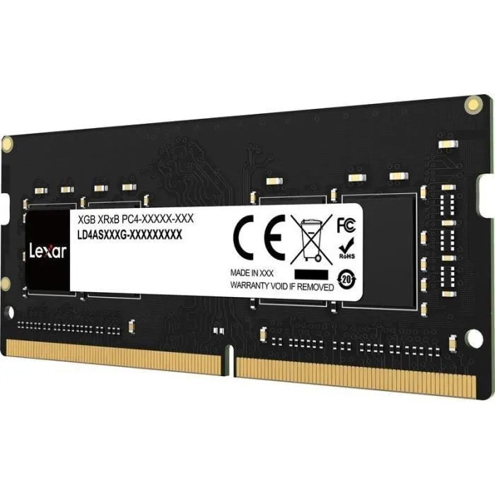 Barrette mémoire 16Go ,DIMM DDR4 Lexar 2666Mhz (Noir)