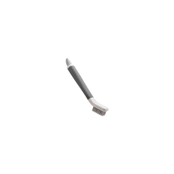 metaltex Brosse/grattoir 2 en 1 pour joints, blanc/gris