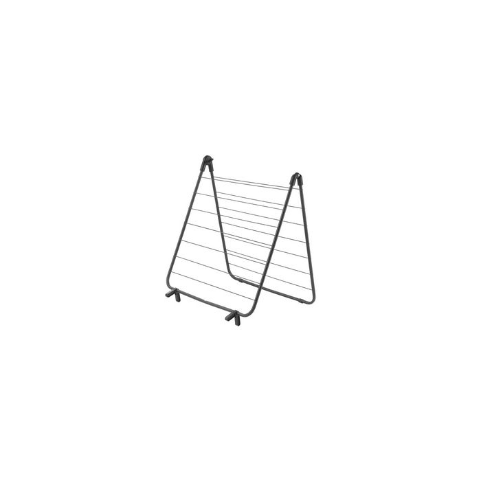 metaltex Séchoir à linge pour baignoire Nevis, noir mat