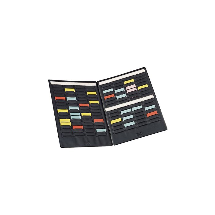 nobo Mini-Planning portable, 3 colonnes de 16 fentes/volet