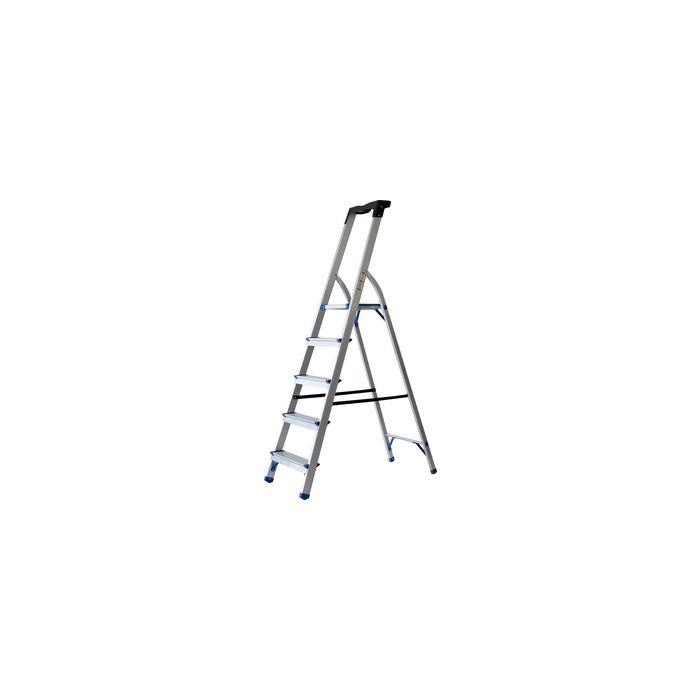 pavo Echelle repliable, 3 niveaux, argent/bleu