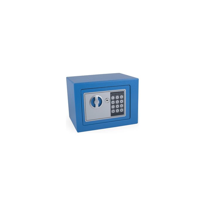 pavo Mini coffre-fort, avec serrure électronique, bleu