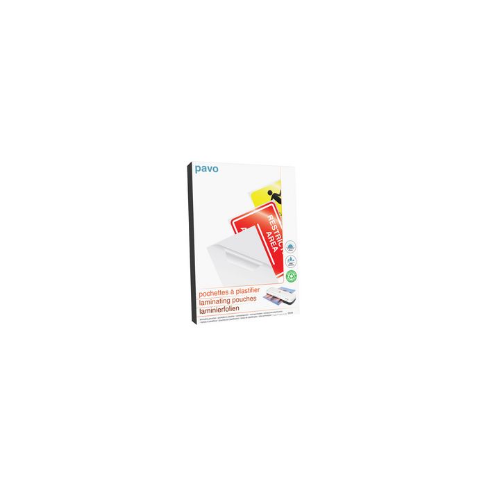 pavo Pochette de plastification, A4, brillant, 350 microns