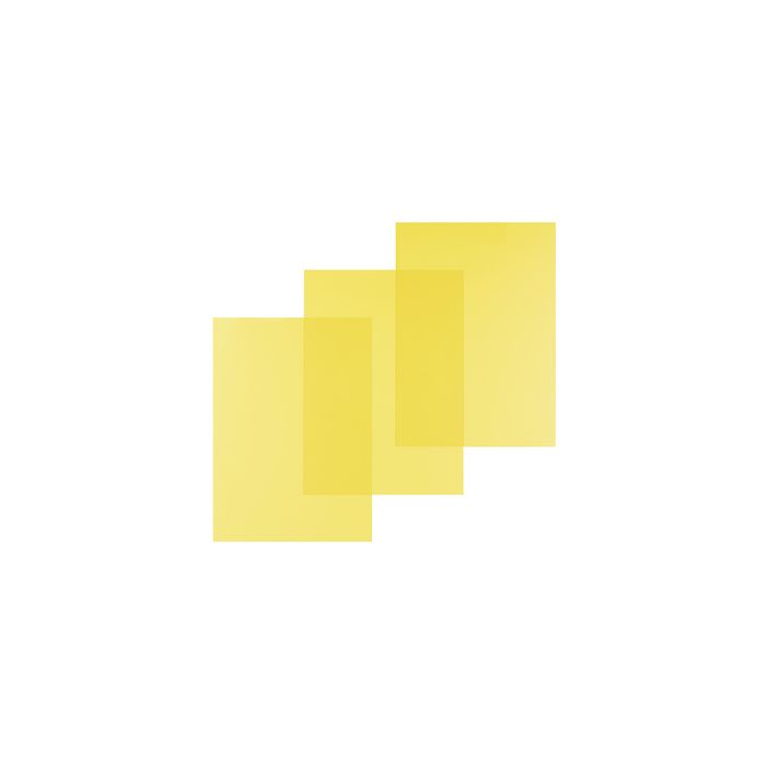 pavo plats de couverture, A4, PVC, 0,2 mm, jaune transparent