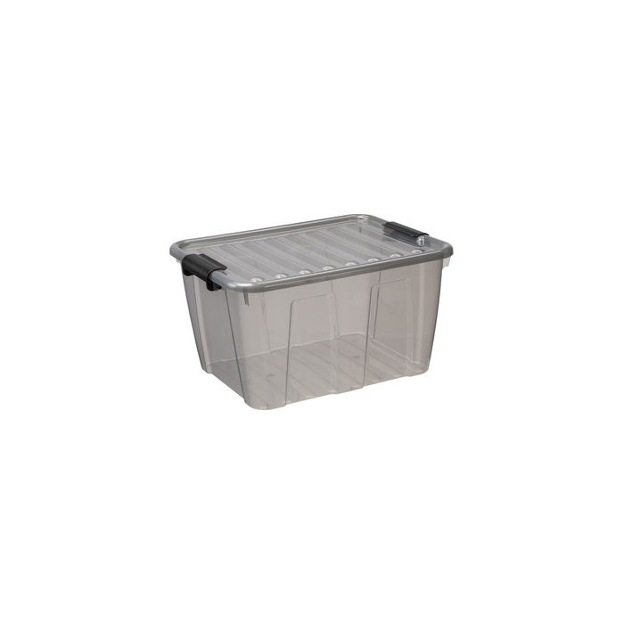 plast team Boîte de rangement HOME BOX, 30 L, gris