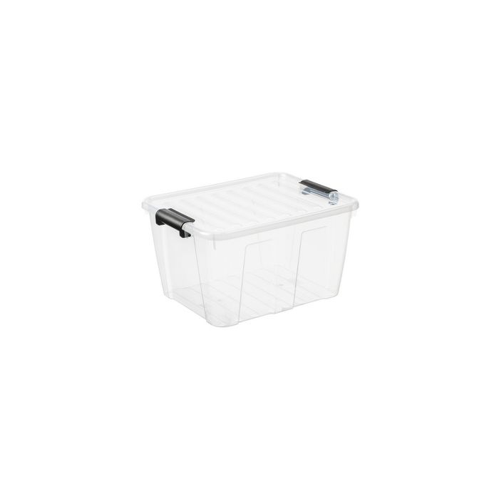 plast team Boîte de rangement HOME BOX, 30 L, transparent