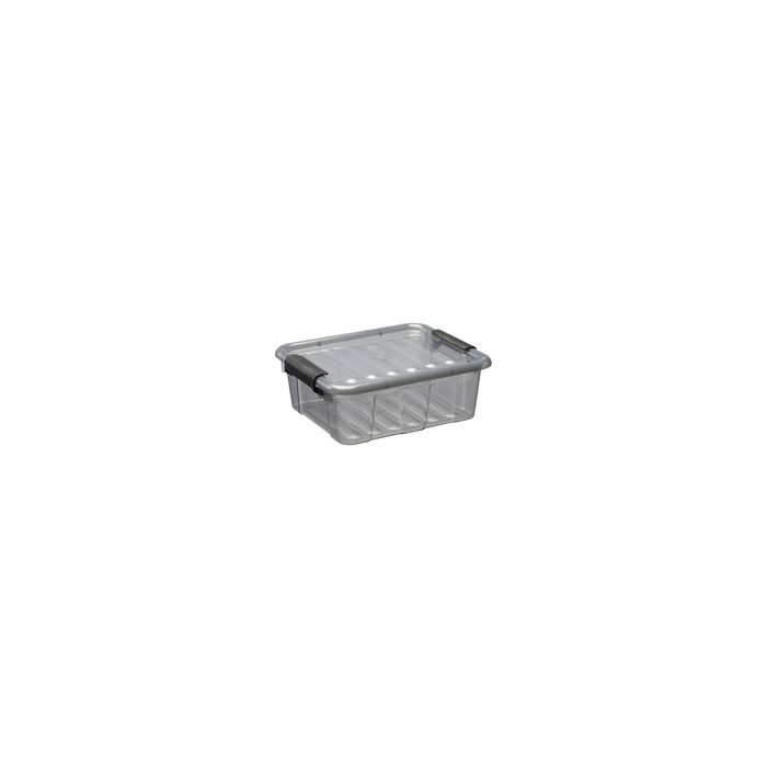 plast team Boîte de rangement HOME BOX, 3L, gris translucide