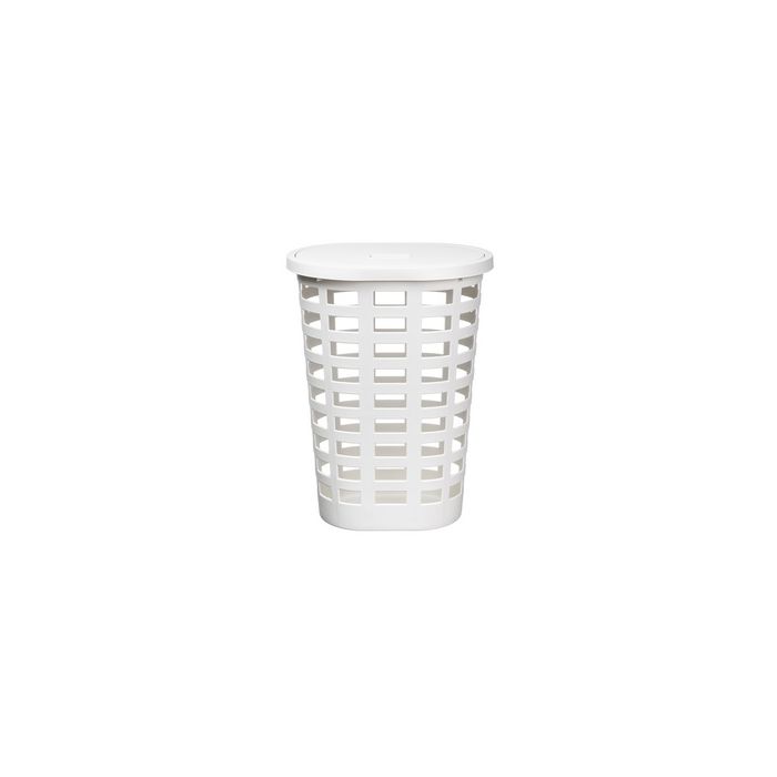plast team Panier à linge BOSTON, 54 litres, ovale, blanc