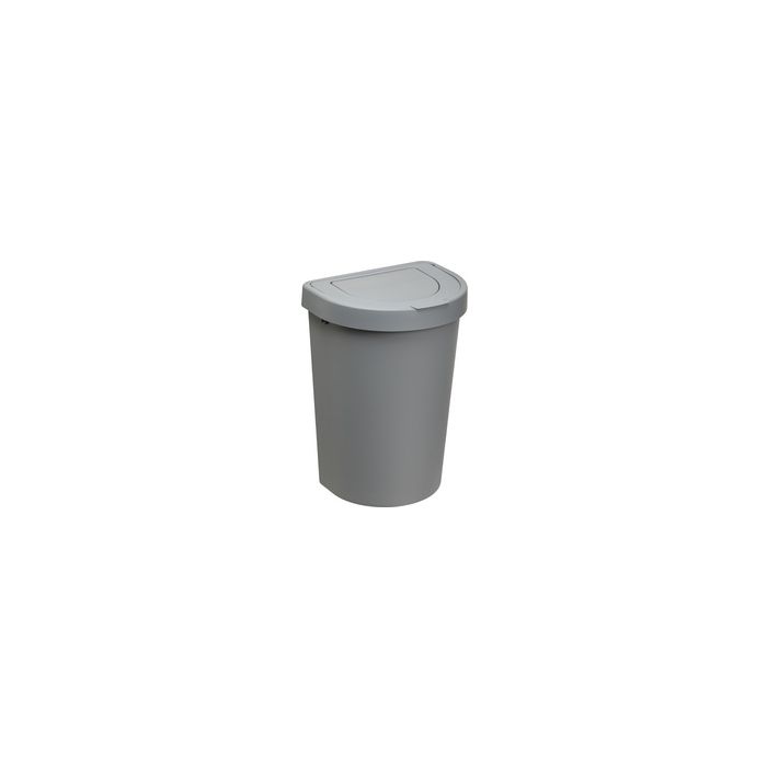plast team Poubelle SEATTLE, 25 litres, argent