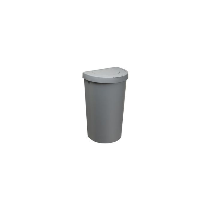 plast team Poubelle SEATTLE, 45 litres, argent