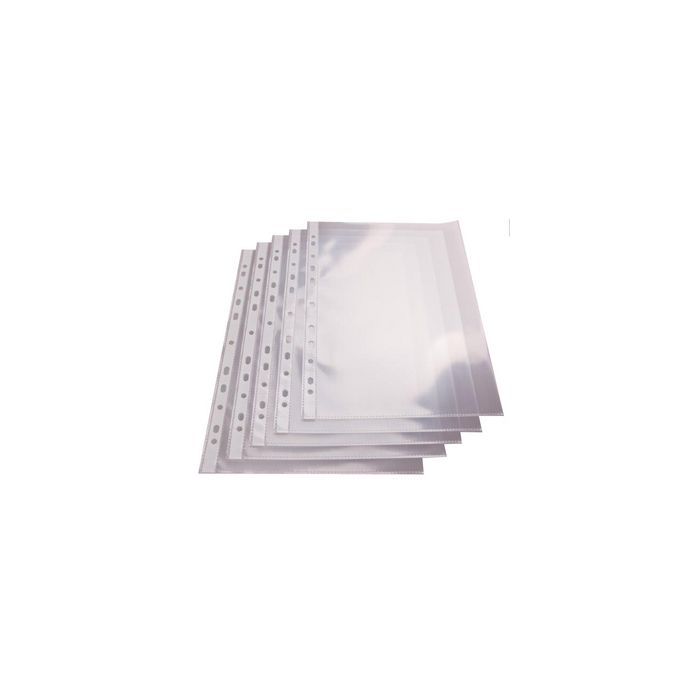 proOFFICE Pochette perforée, A4, PP, 75 microns, transparent