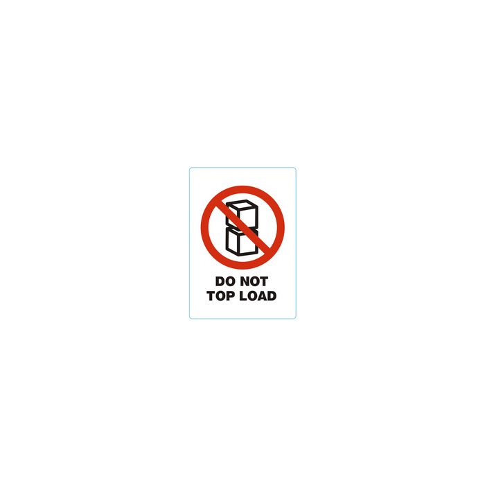 rillprint Étiquette "DO NOT TOP LOAD"