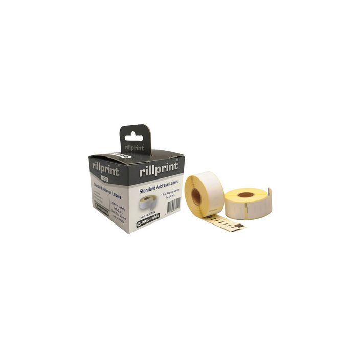 rillstab Rouleau d'étiquettes, 101 x 54 mm, blanc