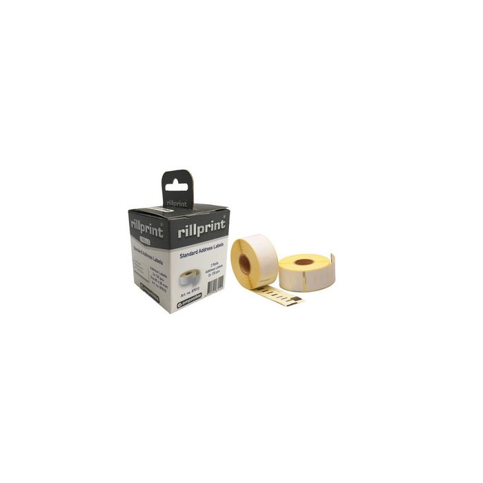rillstab Rouleau d'étiquettes, 89 x 28 mm, blanc