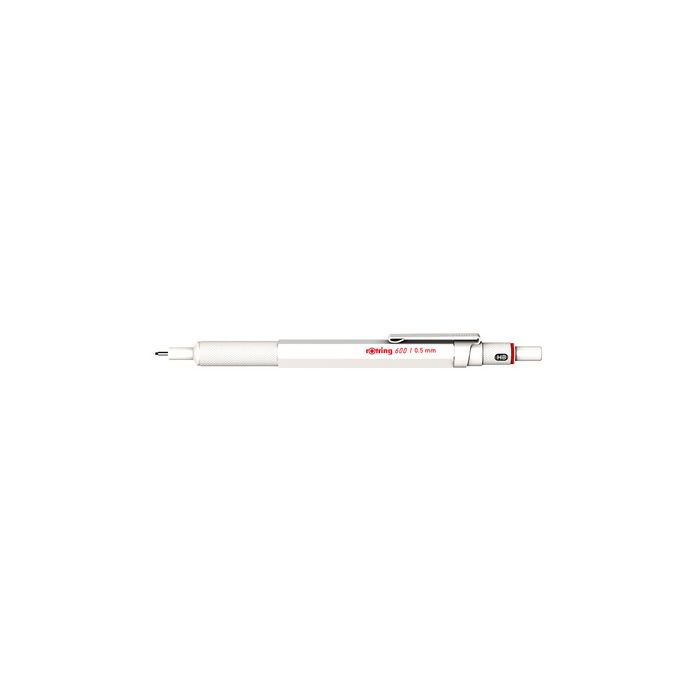 rotring Porte-mine 600 Metallic, 0,5 mm, blanc perle