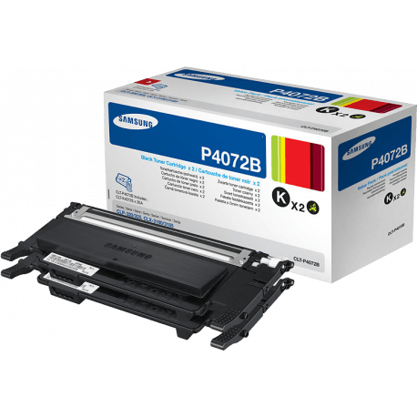 Pack de 2 Cartouches de Toner Laser de Marque Samsung CLT-P4072B/ELS Noir (2x1500 pages)