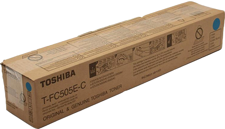 Cartouche Laser de Marque Toshiba T-FC505EC Cyan (33 600 pages)