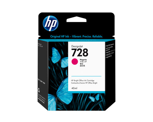 Cartouche d'origine HP F9J62A / 728 - magenta