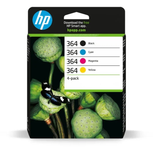 LOT de 4 Cartouches d'encre de Marque HP364 (SD534AE): 316EE +318EE +319EE +320EE (Noir, Cyan, Magenta, Jaune)