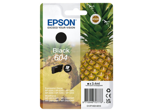 Cartouche d'origine Epson C13T10G14010 / 604 - noire