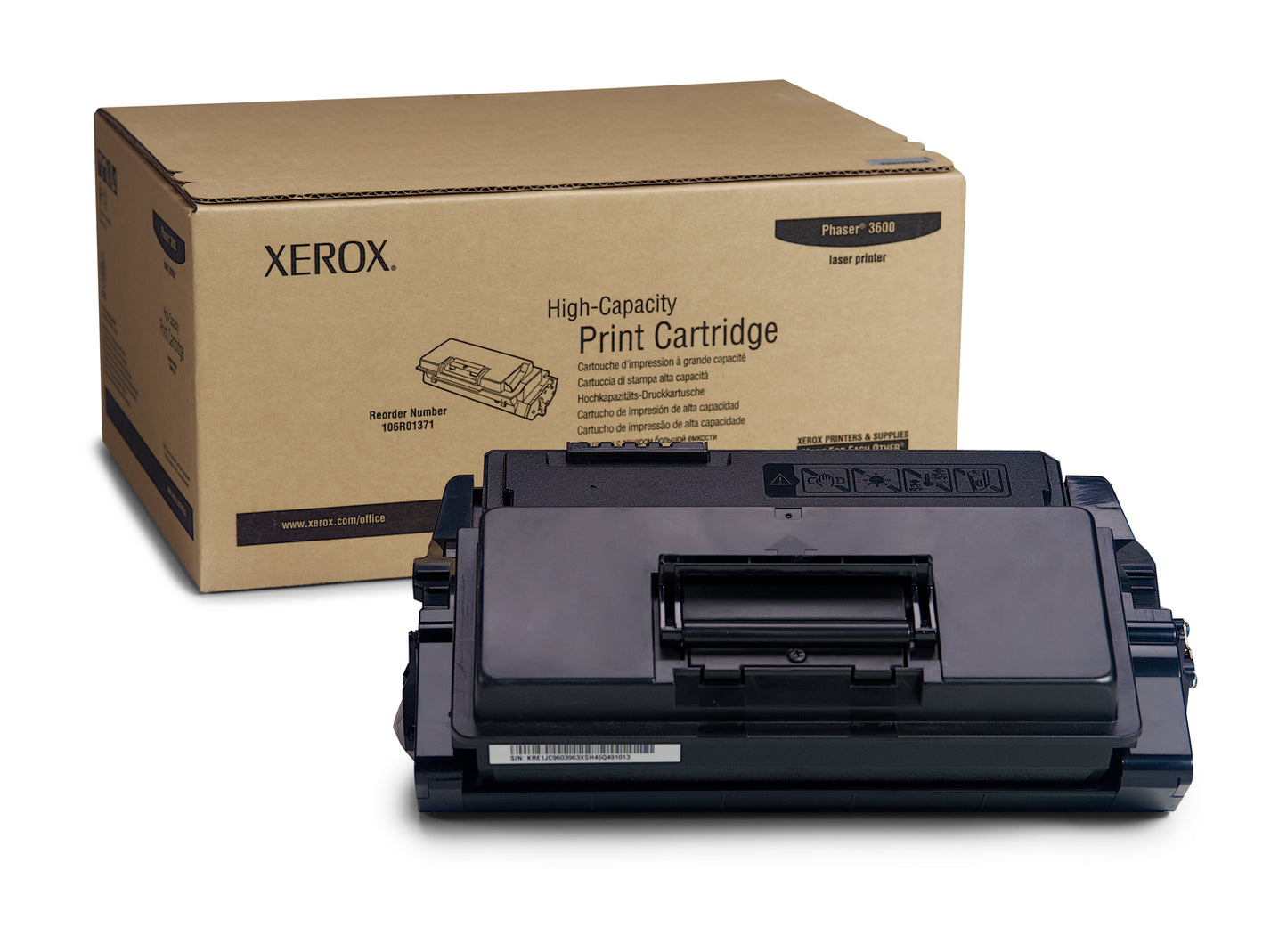 Cartouche Laser de Marque Xerox 106R01371  Noir  (14 000 pages)