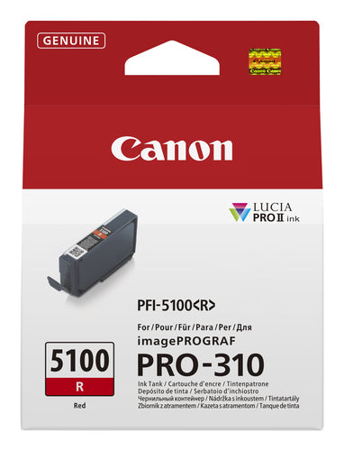 Cartouche d'origine Canon 6958C001 / PFI-5100 R - rouge