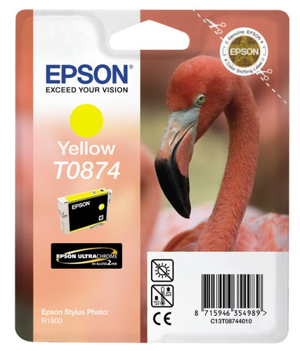 Cartouche d'origine Epson C13T08744010 / T0874 - jaune