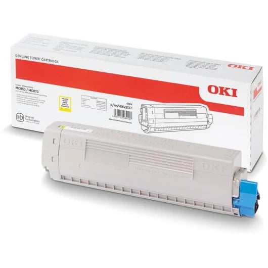 Cartouche Laser de Marque OKI 45862837 Jaune (7300pages)