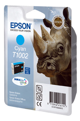 Cartouche Jet d'encre de Marque Epson T1002 Cyan  (11.1ml) (915 copies)