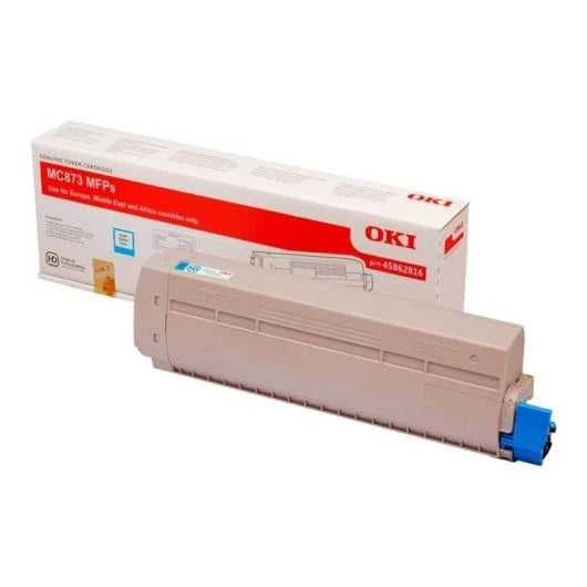 Cartouche Laser de Marque OKI 45862816 Cyan Haute Capacité (10 000 pages)
