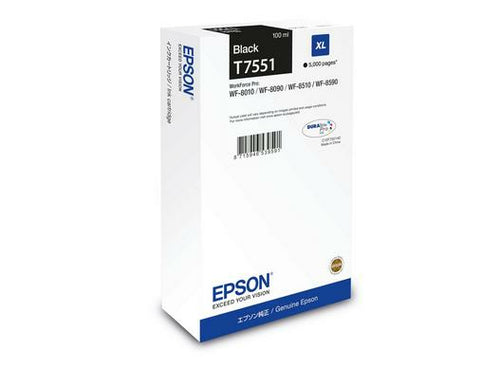 Cartouche d'origine Epson C13T75514N / T7551 - noire