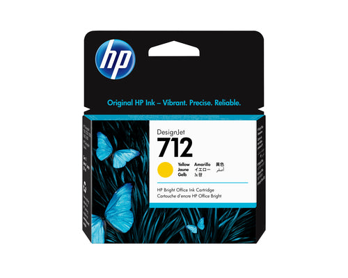 Cartouche d'origine HP 3ED69A / 712 - jaune