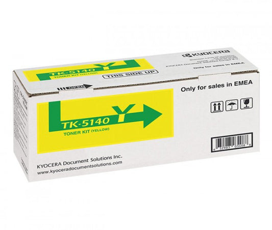 Cartouche Laser de marque Kyocera Mita TK-5140Y (1T02NRANL0) Jaune (5 000 pages)