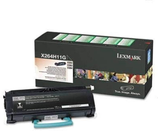 Cartouche Laser de Marque Lexmark X264H11G Noir Haute Capacité (Prebate) (9000 pages)