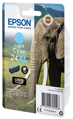 Cartouche d'origine Epson C13T24354022 / 24XL - cyan photo