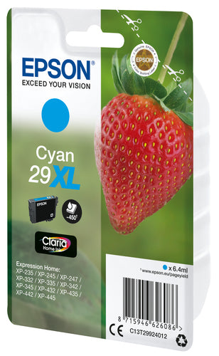 Cartouche d'origine Epson C13T29924012 / 29XL - cyan