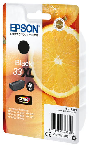 Cartouche d'origine Epson C13T33514022 / 33XL - noire