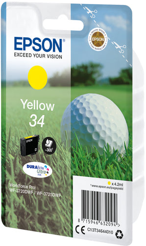 Cartouche d'origine Epson C13T34644020 / 34 - jaune