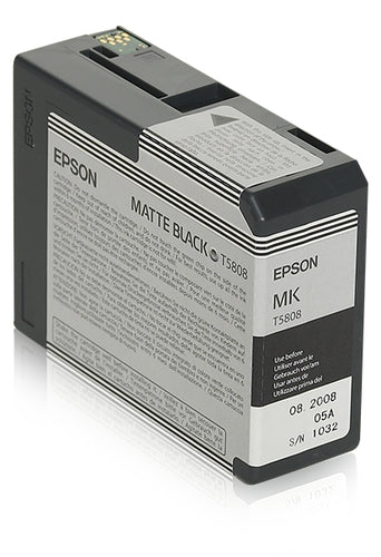 Cartouche d'origine Epson C13T58080N / T5808 - noire