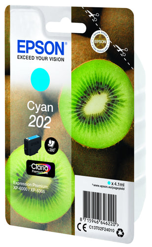 Cartouche d'origine Epson C13T02F24020 / 202 - cyan