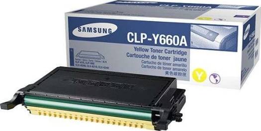 Cartouche Laser de Marque Samsung  CLP-Y660A Yellow (2000 pages)