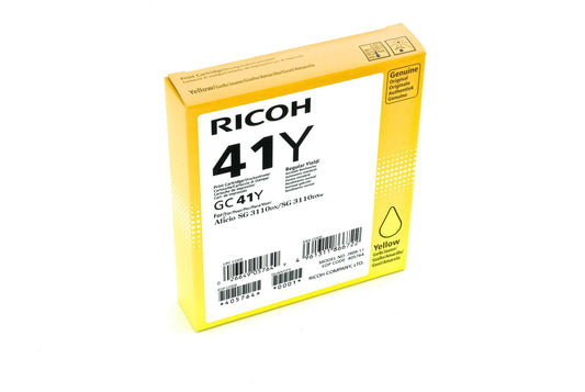 Cartouche Jet d'encre GEL de Marque RICOH 405764 Jaune Haute Capacité (2 200 pages)